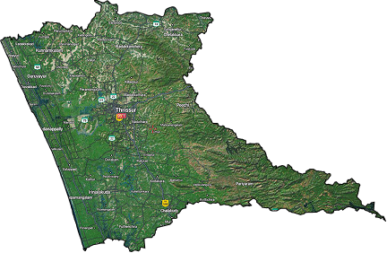 Kerala Map Highlight